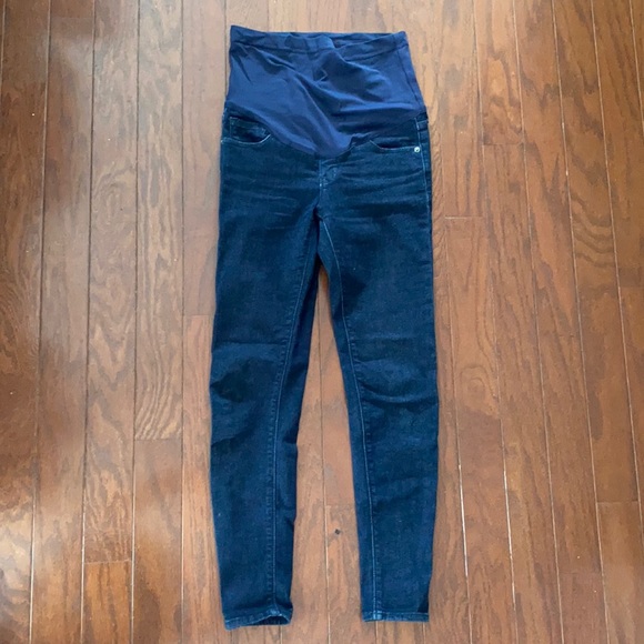 Pinkblush Denim - PinkBlush Dark wash Maternity Skinny Jeans size 25
